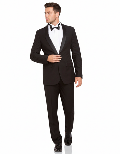 Livorno 1 Button Dinner Suit Set with Narrow Shawl Collar
