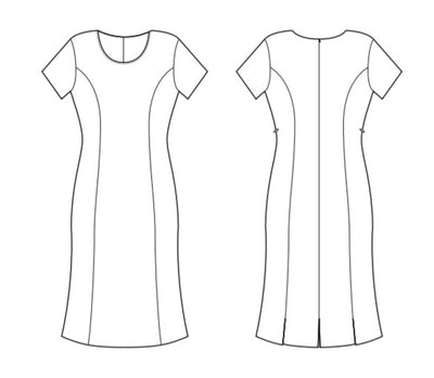 Womens Shift Dress Comfort Wool 34012