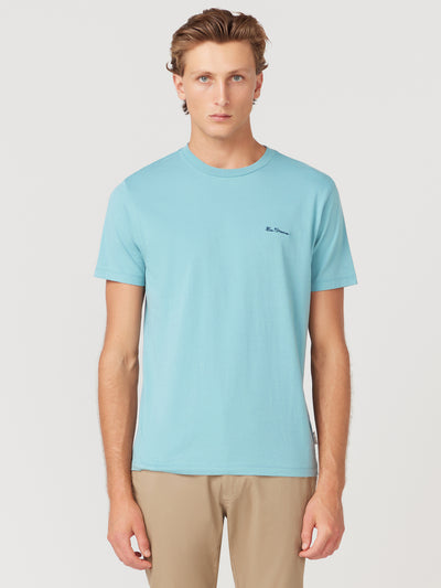Ben Sherman Signature Chest Embroidery TEE Petrol Blue BU2520191