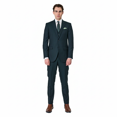 Savile Row ABRAM Forest Pure Wool Suit Set D2