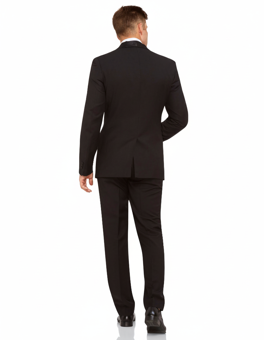 Livorno 1 Button Dinner Suit Set with Narrow Shawl Collar