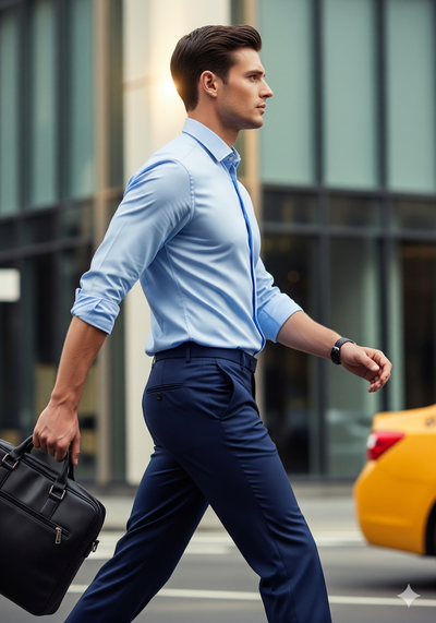 Emiliano Cotton Classic Fit Navy Shirt