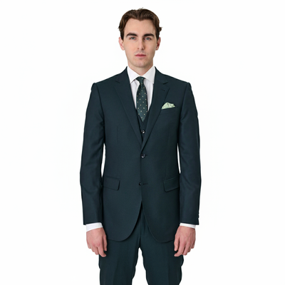Savile Row ABRAM Forest Pure Wool Suit Set D2