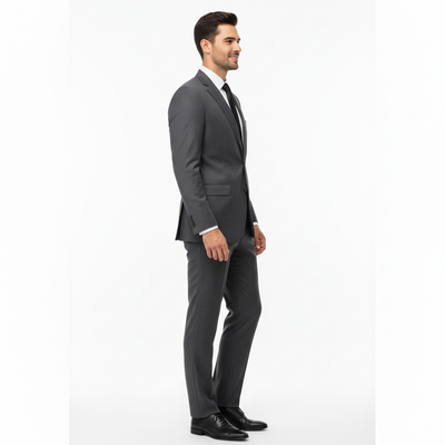 PGH Slim Fit Charcoal Wool Suit Set