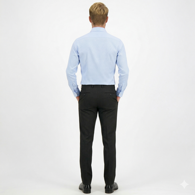 Emiliano Black Wool Trousers