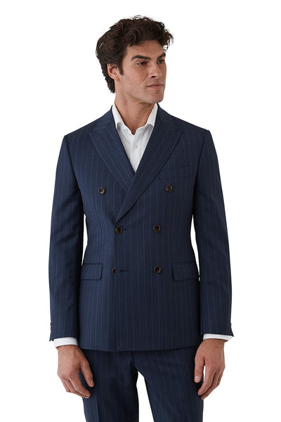 Dom Bagnato Double Breasted Pinstripe Tommaso Jacket & Fabio Trouser Suit Set