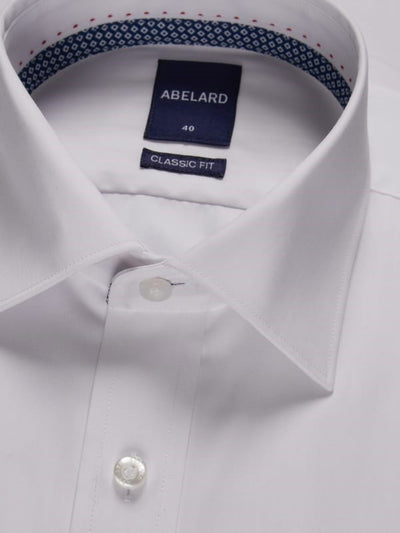Abelard Bamboo Tencel Herringbone White Shirt