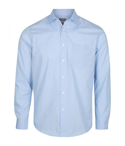 Big Mens PUPPY TOOTH LONG SLEEVE SHIRT 1267L SKY