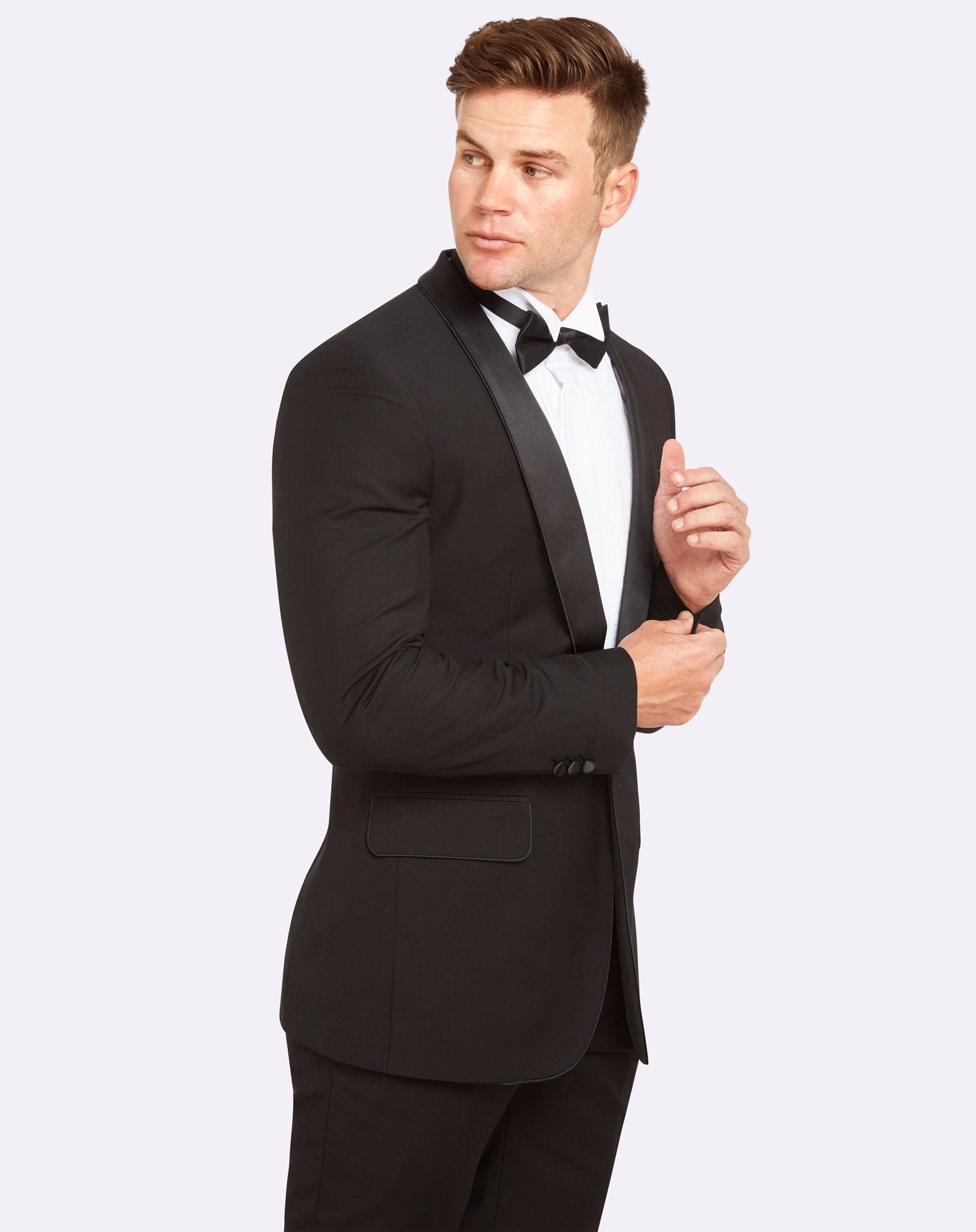 Livorno 1 Button Dinner Suit Set with Narrow Shawl Collar