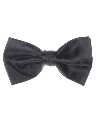 Satin Stripe Bow Tie
