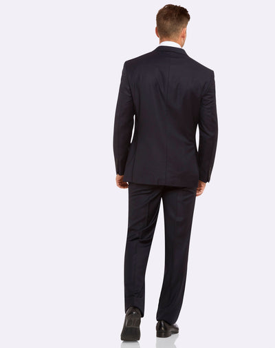 Big Mens PGH Pure Wool Navy 2-Trouser Suit Set