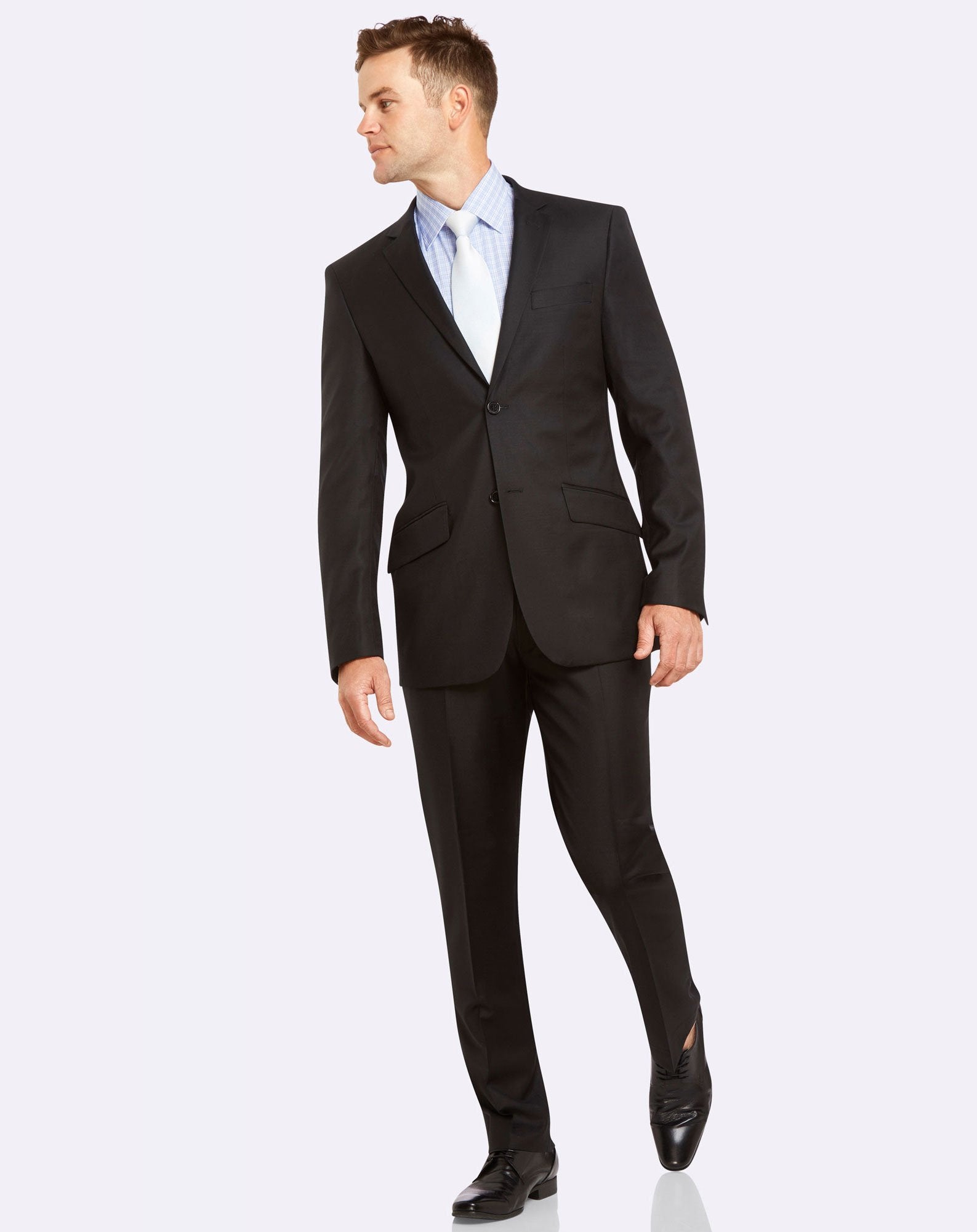 PGH Pure Wool Black Suit Set