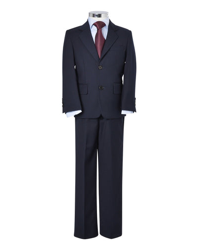 Tussoni Single Breasted Blue Boys Suit