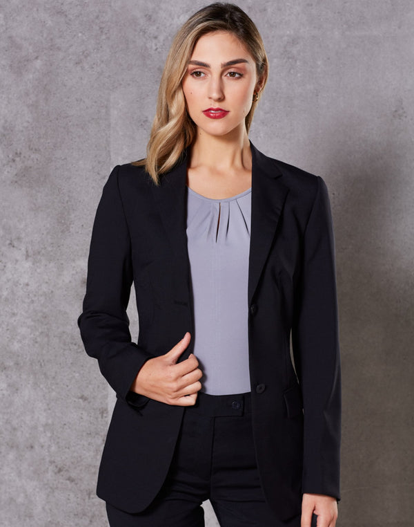 Women s Wool Blend Stretch Mid Length Jacket M9200