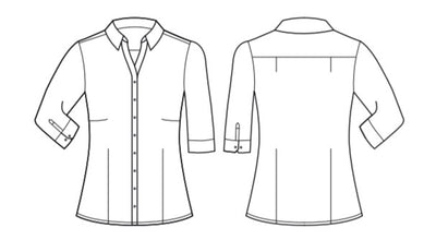 WOMENS HUDSON 3/4 SLEEVE SHIRT   40311