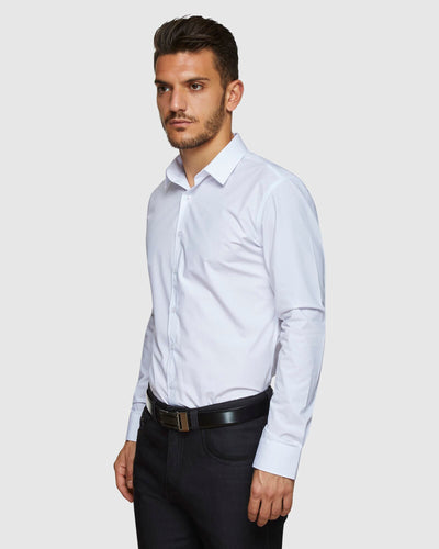 Gerase Body Fit White Shirt
