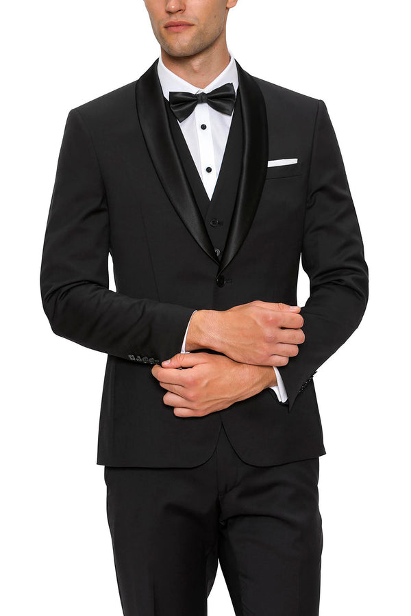 Gibson Specter Pure Wool Black Dinner Suit Set Kelly Country