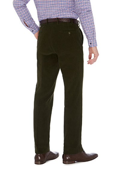 City Club Sutton 12W Cord Pants Forest FLP016