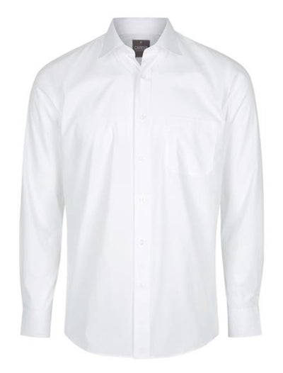 Big Mens PREMIUM POPLIN LONG SLEEVE SHIRT 1272L WHITE
