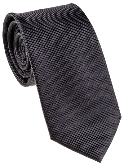 Black Self Pattern Tie, Bow Tie, Handkerchief