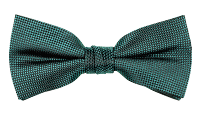 Bottle Green Self Pattern Tie, Bow Tie, Handkerchief