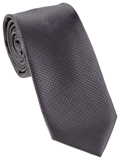 Charcoal Self Pattern Tie, Bow Tie, Handkerchief