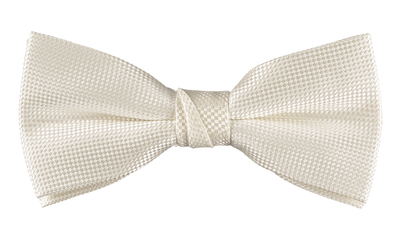 Ivory Self Pattern Tie, Bow Tie, Handkerchief